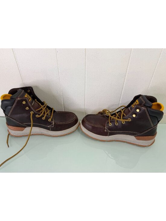 CAT Caterpillar Impact Waterproof Work Boots Men\'s 9 Carbon Composite Toe Brown main image 14